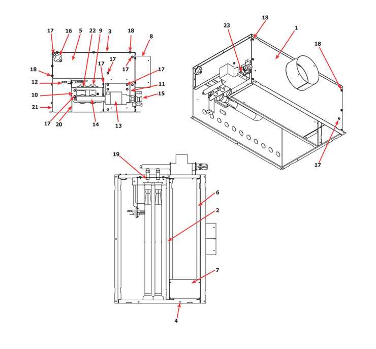 Dexter T30 Express Dryer - Burner Housing Group