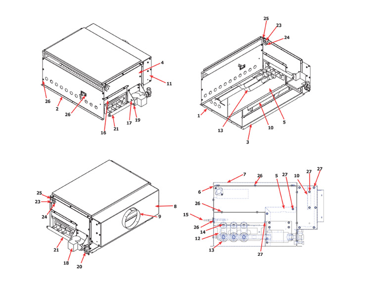 Dexter T50 Express Dryer - Burner Housing Group