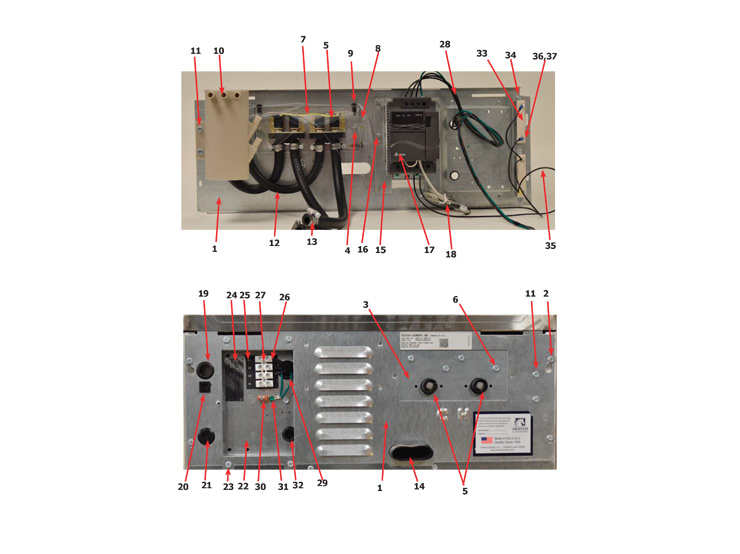 Dexter T-300 Vended Washer - Water Inlet And Rear Channel